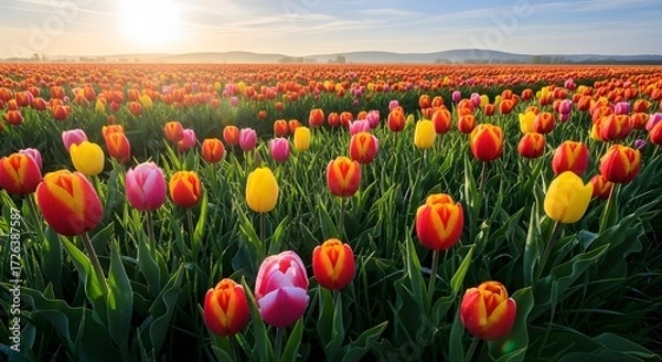 Obraz field of tulips