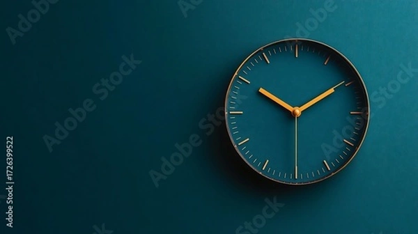 Obraz Teal Clock