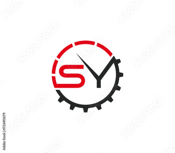 Obraz Initial Logo Design Template