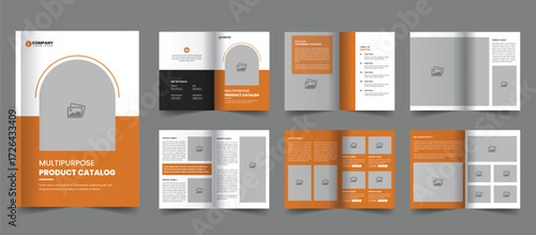 Fototapeta Layout template for company profile 