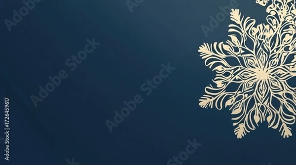 Fototapeta Elegant snowflake design