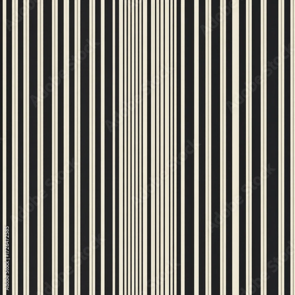 Obraz Seamless Thin Black and White Vertical Stripe Pattern Design