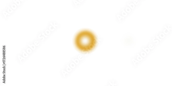 Fototapeta An orange sphere and a faint white circle on a white background ball isolated on a transparent background