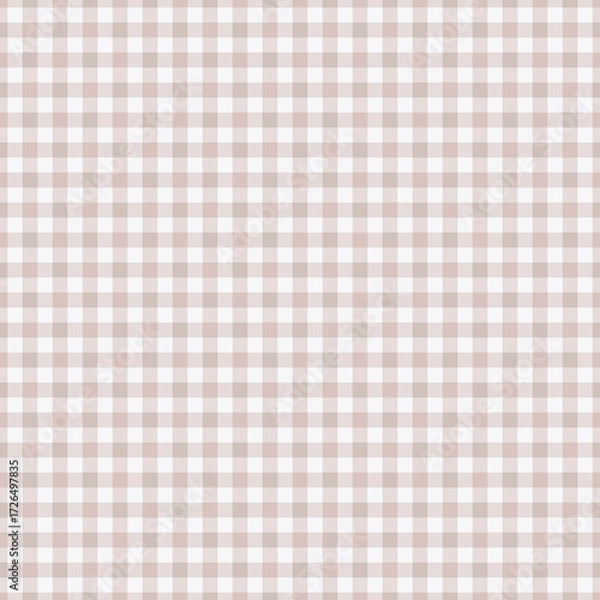 Fototapeta Seamless monochrome white, beige small classic checkered pattern.