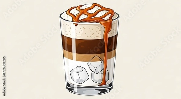 Obraz Caramel Coffee Drink.