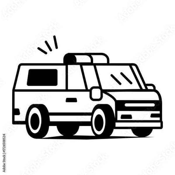 Obraz A doodle style icon showing legal agreement

