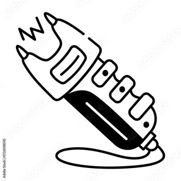 Obraz A doodle style icon showing legal agreement

