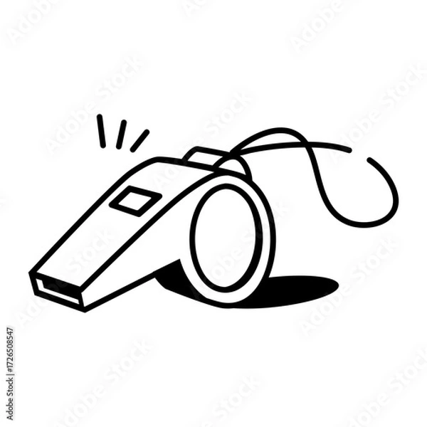 Obraz A doodle style icon showing legal agreement
