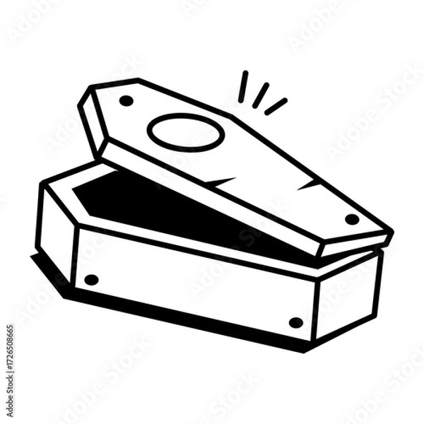 Obraz A doodle style icon showing legal agreement
