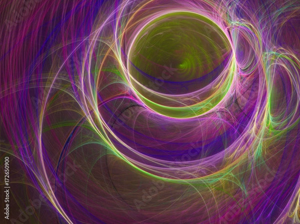 Fototapeta fractal on black