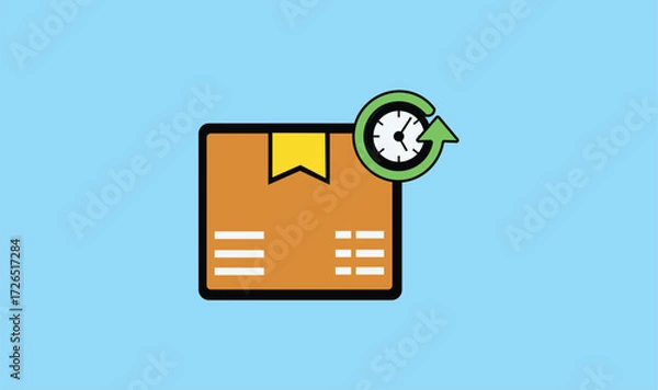 Obraz Shipping carton box design vector