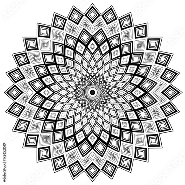 Fototapeta Black and white abstract background