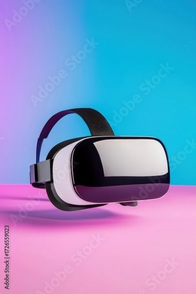 Fototapeta A cybernetic pop art-inspired VR headset, Computer of Pop Culture