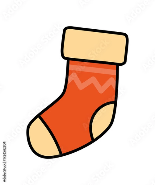 Obraz Weihnachtliche Socke