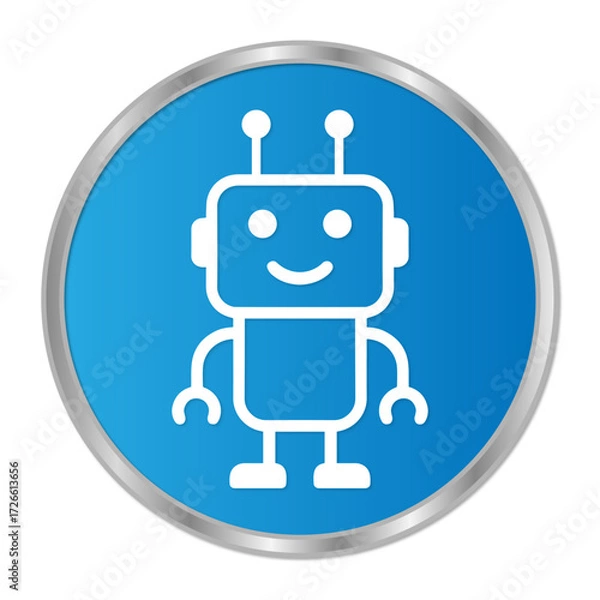 Obraz KI‑Agent Roboter‑Icon