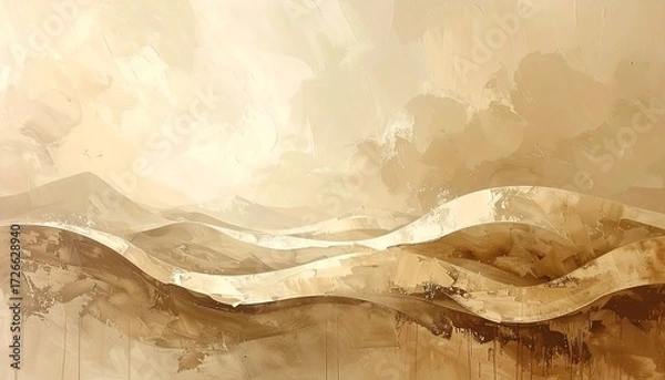 Obraz Abstract desert landscape.  Soft, muted tones