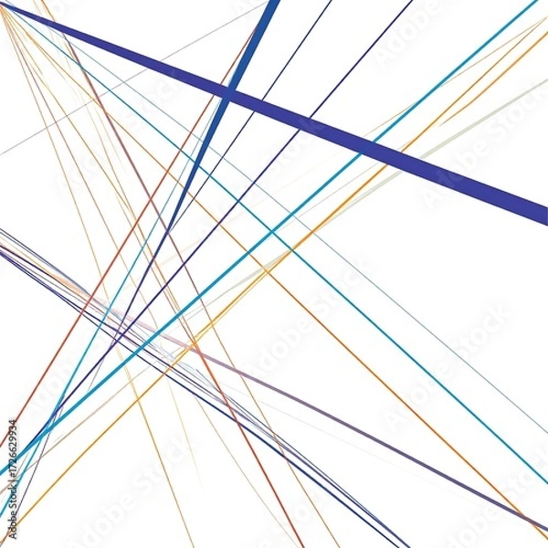 Obraz Abstract design of intersecting lines
