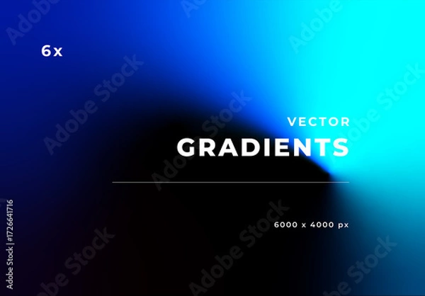 Fototapeta Abstract Deep Blue Vector Gradients