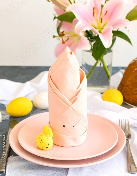 Obraz Pastel Easter Table Setting