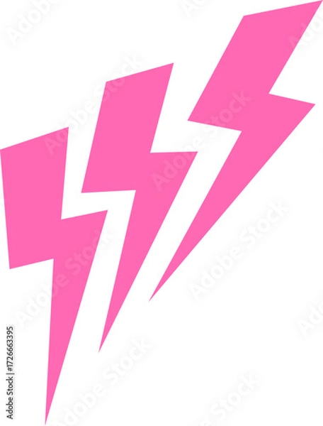 Fototapeta Lightning cartoon colorful pattern