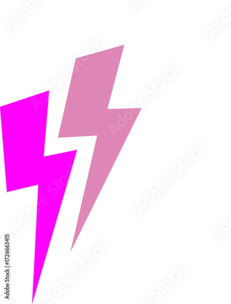 Fototapeta Lightning cartoon colorful pattern
