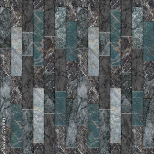 Fototapeta Seamless abstract marble mixed texture design illustration.	
