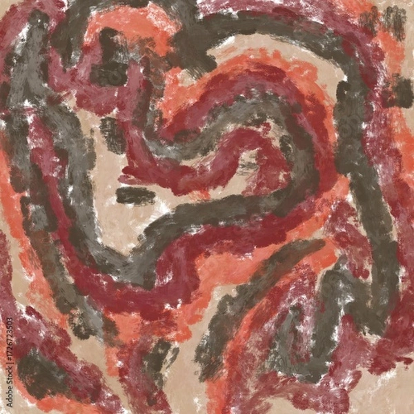 Obraz close up of a red and green heart