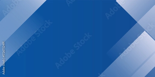 Fototapeta Abstract bacgkround blue and white gradient. Modern blue abstract rectangle box lines background for presentation design, banner, brocure, and business card