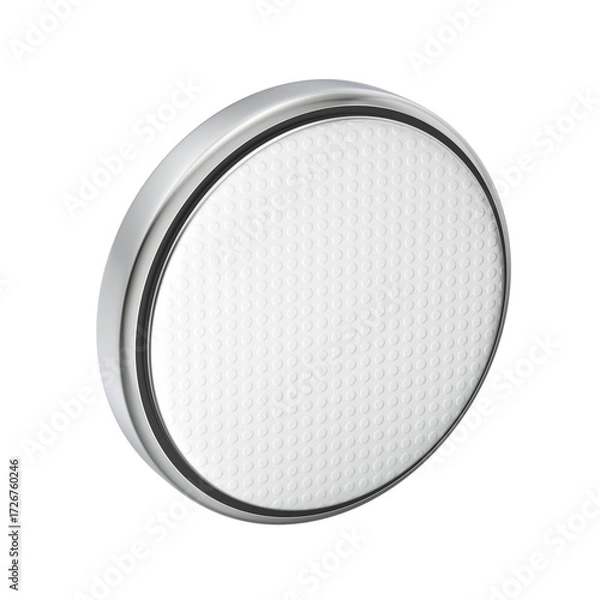 Fototapeta Button cell battery on transparent background