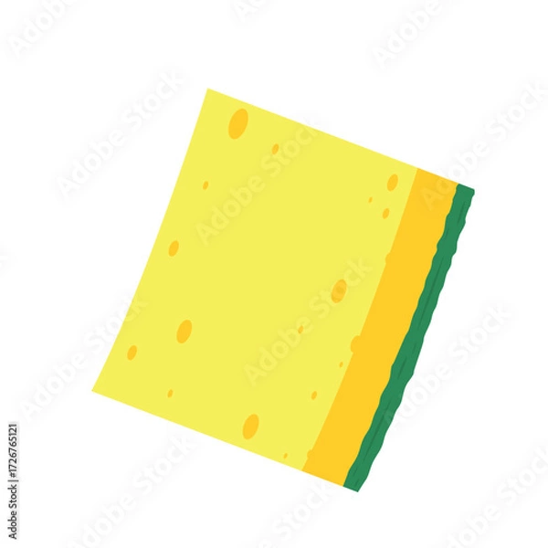Obraz Sponge vector isolated. Sponge on white background.