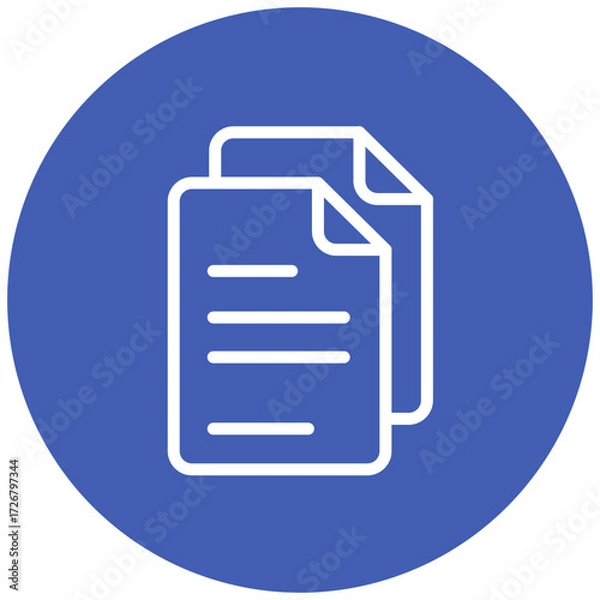 Fototapeta Documents line icon style