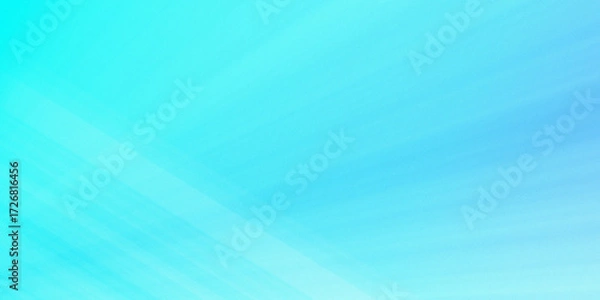 Fototapeta Abstract turquoise and blue gradient background with grainy texture. The design is perfect for banners, posters, headlines and covers.