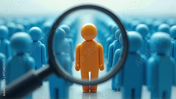 Fototapeta Job search, headhunting and recruitment process concept. Icons for skills, education, qualification, interview and application inside gears. Hiring an