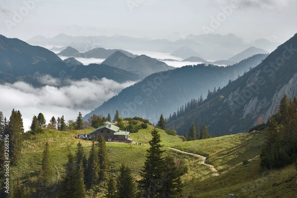Obraz berghütte en der rotwand