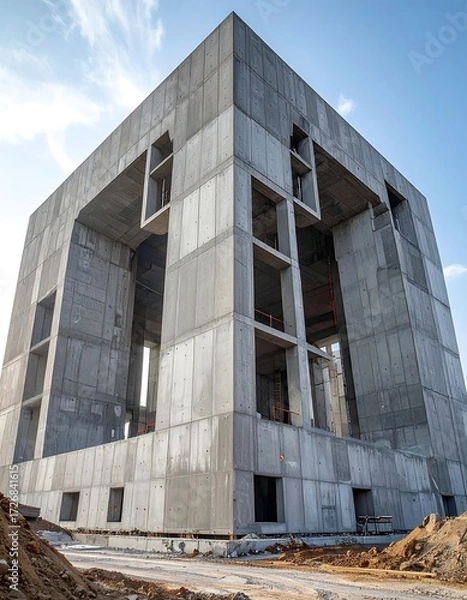 Obraz Concrete structure under construction