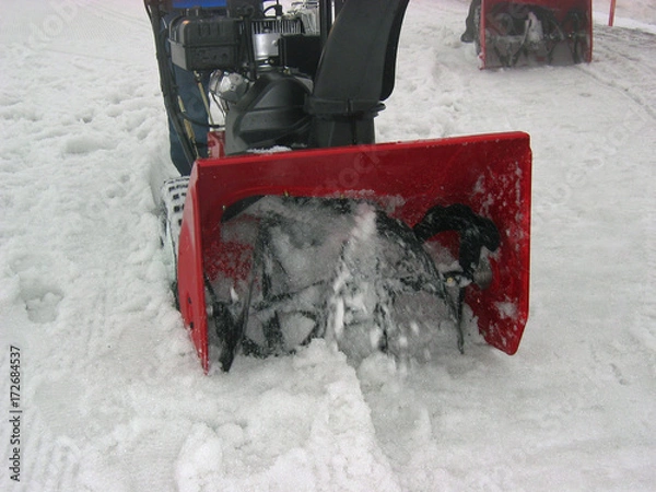 Fototapeta Schneefräse