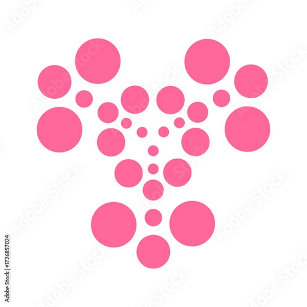 Fototapeta transparent elements for the Hispanic Heritage Month design. Abstract illustration of simple Blooming circle with soft color