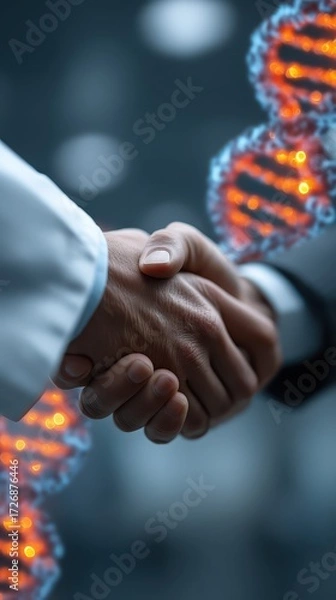 Fototapeta Collaboration and Trust Between Scientists and Researchers in a Laboratory Setting