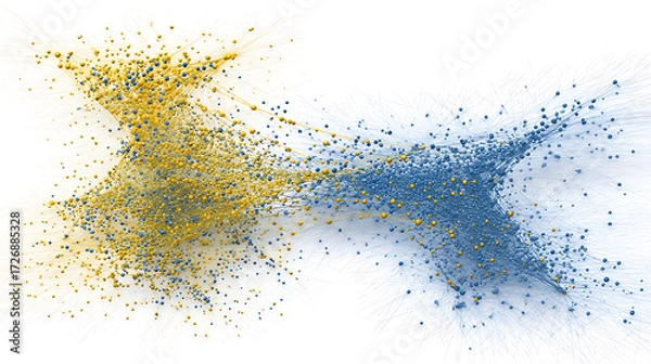 Obraz Scalability of Blue and Yellow Digital Path Networks in Large-Scale Systems