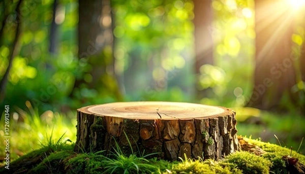 Obraz Forest stump display