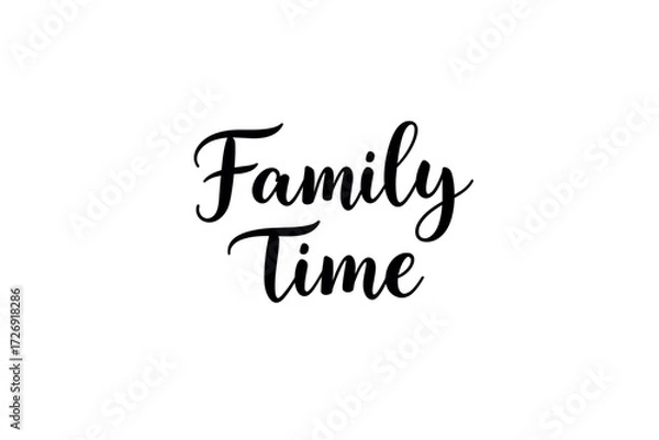 Fototapeta Family time activities home digital cozy environment view togetherness concept. Vector illustration