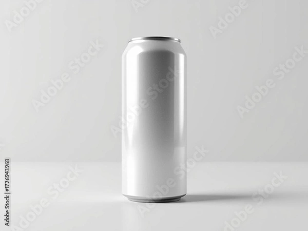 Fototapeta Energy Drink Can Mockup with Blank Label