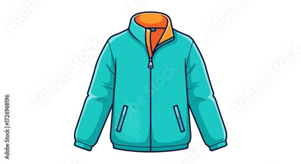 Fototapeta Casual Winter Outerwear Vector