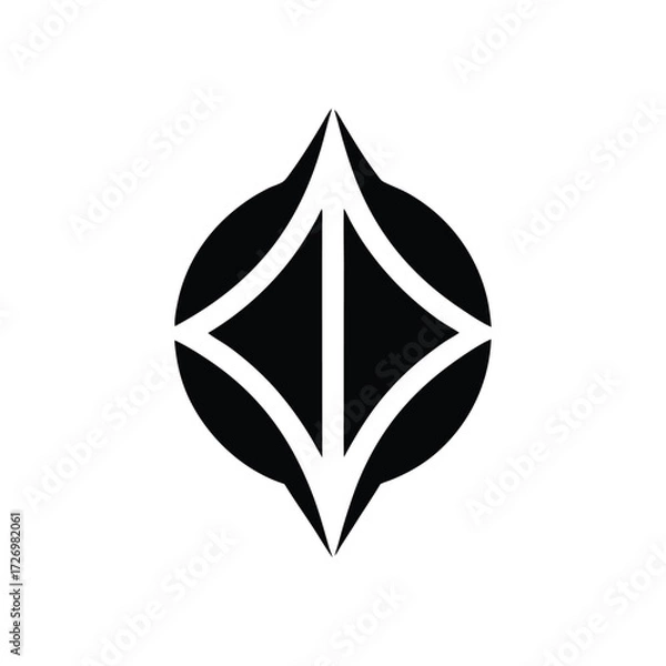 Fototapeta Flat modern logo polished clean vector design illustration