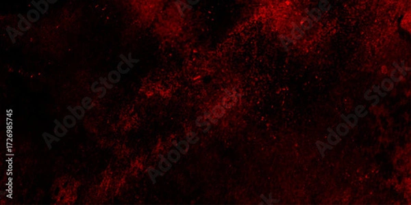 Fototapeta Red marble texture and black background for design, luxurious seamless pattern of tile stone floor, luxury dark red marble texture background, dark red   banner with old rough cracked asphalt texture.