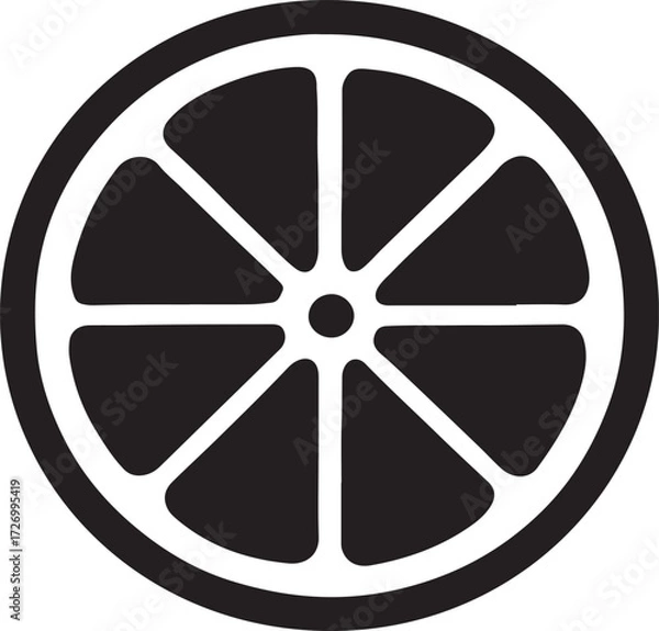 Obraz ORANGE VECTOR SILHOUETTE