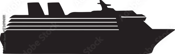 Fototapeta SHIP VECTOR SILHOUETTE