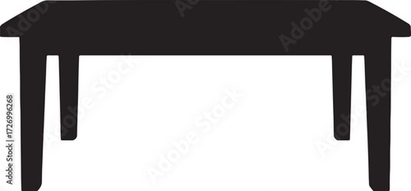 Obraz TABLE VECTOR SILHOUETTE