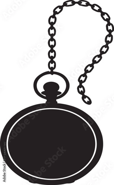 Fototapeta clock vector silhouette