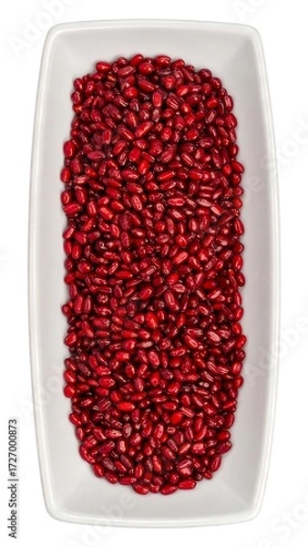 Obraz Red beans in a white dish